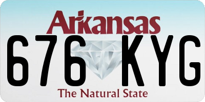 AR license plate 676KYG