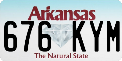 AR license plate 676KYM