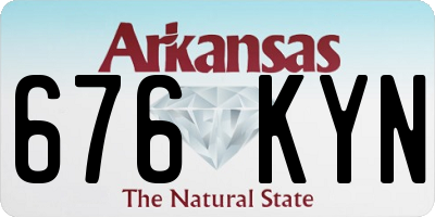 AR license plate 676KYN