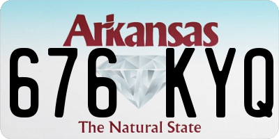 AR license plate 676KYQ