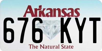 AR license plate 676KYT