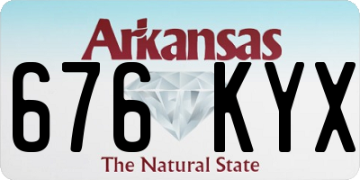 AR license plate 676KYX