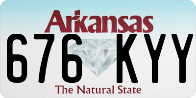 AR license plate 676KYY
