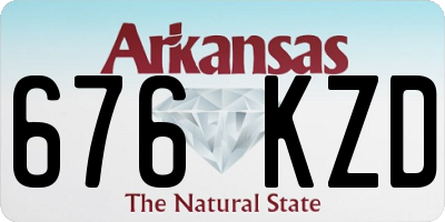 AR license plate 676KZD