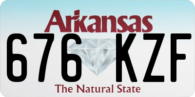 AR license plate 676KZF