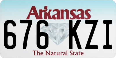 AR license plate 676KZI