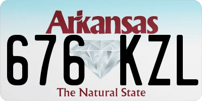 AR license plate 676KZL