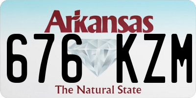 AR license plate 676KZM