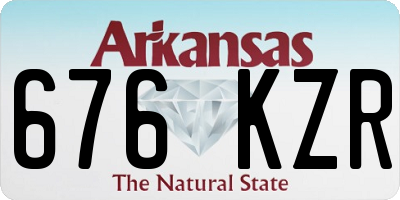 AR license plate 676KZR