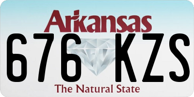 AR license plate 676KZS