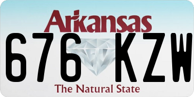 AR license plate 676KZW