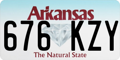 AR license plate 676KZY