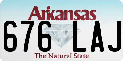 AR license plate 676LAJ