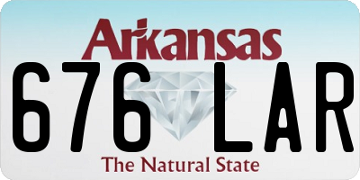 AR license plate 676LAR