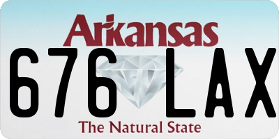 AR license plate 676LAX