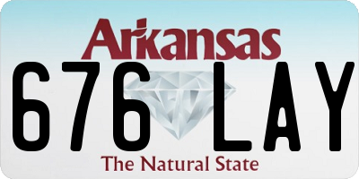 AR license plate 676LAY