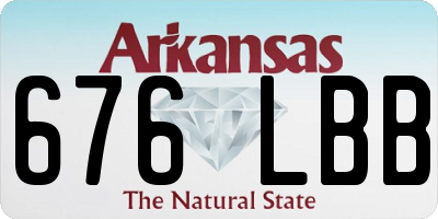 AR license plate 676LBB