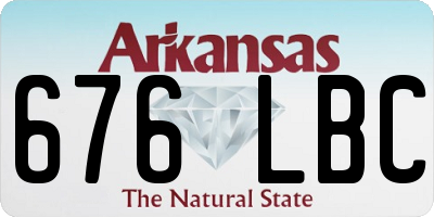 AR license plate 676LBC