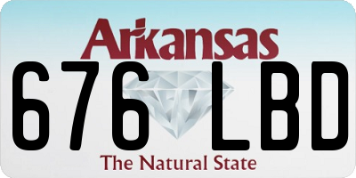 AR license plate 676LBD