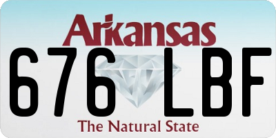 AR license plate 676LBF