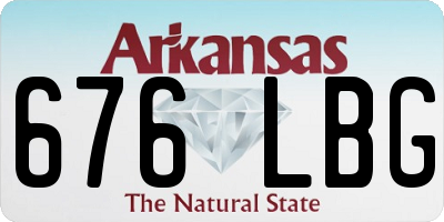 AR license plate 676LBG