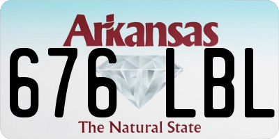 AR license plate 676LBL