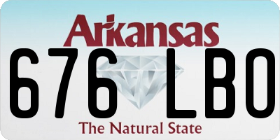 AR license plate 676LBO