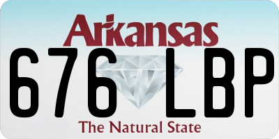 AR license plate 676LBP