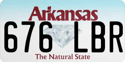 AR license plate 676LBR