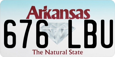 AR license plate 676LBU
