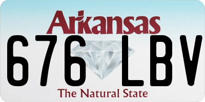 AR license plate 676LBV
