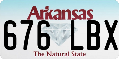 AR license plate 676LBX