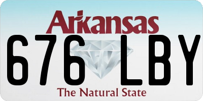AR license plate 676LBY