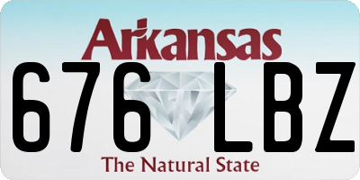 AR license plate 676LBZ