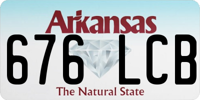AR license plate 676LCB