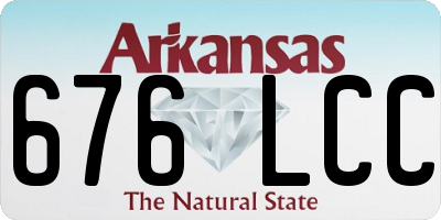AR license plate 676LCC