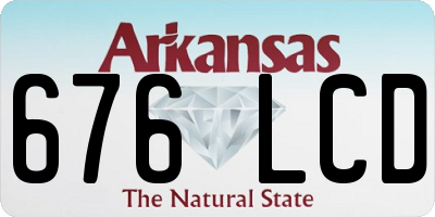 AR license plate 676LCD