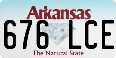 AR license plate 676LCE