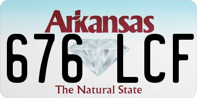 AR license plate 676LCF