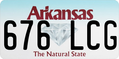 AR license plate 676LCG