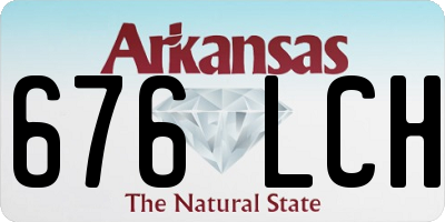 AR license plate 676LCH