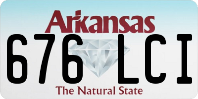 AR license plate 676LCI