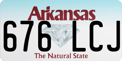 AR license plate 676LCJ