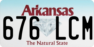 AR license plate 676LCM