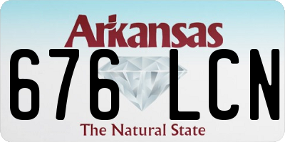AR license plate 676LCN