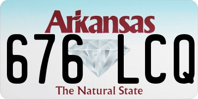 AR license plate 676LCQ