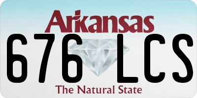 AR license plate 676LCS
