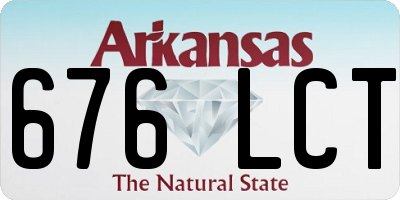AR license plate 676LCT