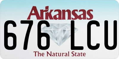 AR license plate 676LCU