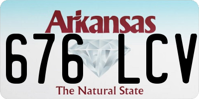AR license plate 676LCV